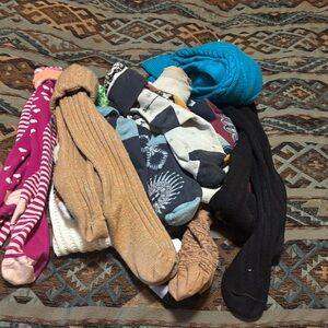 Double D Ranch Multicolor Hosiery & Socks Collection and misc used socks